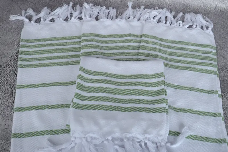Bathroom Towels, Engagement Gift, 36x24 Cotton Herringbone Towel, Wedding Anniversary Gift, Beach Wedding Favor, Kitchen Towel, Custom Hand Towel - 4