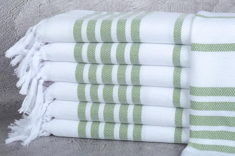 Bathroom Towels, Engagement Gift, 36x24 Cotton Herringbone Towel, Wedding Anniversary Gift, Beach Wedding Favor, Kitchen Towel, Custom Hand Towel - 1