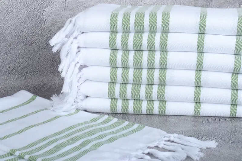 Bathroom Towels, Engagement Gift, 36x24 Cotton Herringbone Towel, Wedding Anniversary Gift, Beach Wedding Favor, Kitchen Towel, Custom Hand Towel - 2