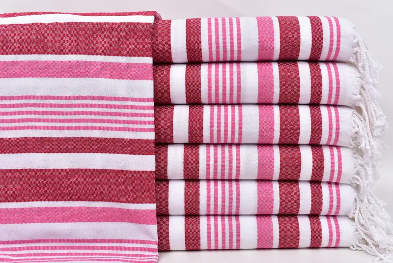 Bridal Shower Gift, 70x36 Cotton Striped Towel, Bridesmaid Gifts, Oversized Beach Towel, Valentines Day Gift, Lightweight towel, Luxury Beach Towel - 1