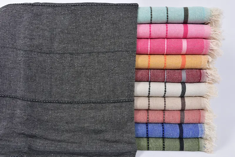 Custom Name Towel, Towel With Name, 70x40 Cotton Striped Towel, Bachelorette Party Favors, Handmade Gift, Bachelor Party Favors, Best Beach Towel - 1