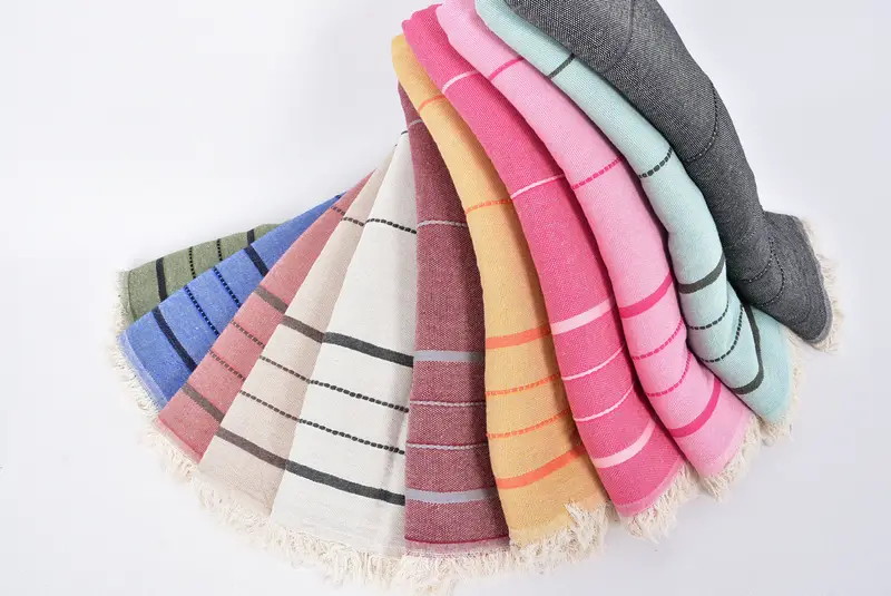 Custom Name Towel, Towel With Name, 70x40 Cotton Striped Towel, Bachelorette Party Favors, Handmade Gift, Bachelor Party Favors, Best Beach Towel - 4