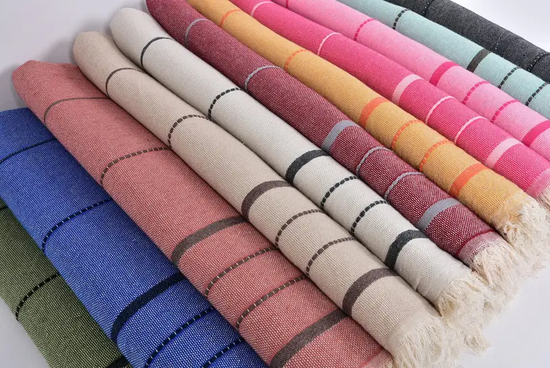 Custom Name Towel, Towel With Name, 70x40 Cotton Striped Towel, Bachelorette Party Favors, Handmade Gift, Bachelor Party Favors, Best Beach Towel - 6