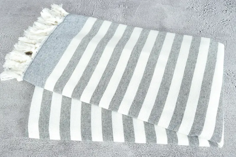 Bridal Shower Gift, 68x40 Cotton Striped Terry Towel, Bridesmaid Favors, Sand-resistant towel, Best Friend Wedding Gift, Personalized Gifts - 12