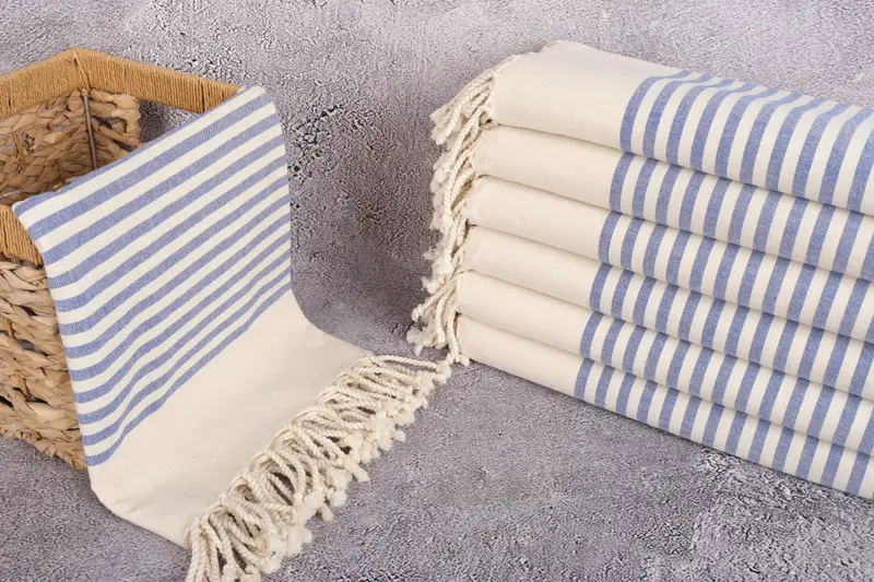 Bathroom Towel, 70x40 Cotton Striped Towel, Cute Beach Towel, Personalized Towel, Lightweight towel, Turkish Towel USA, Beach Towel Monogram - 3