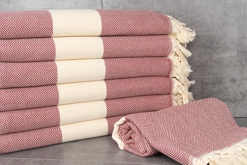 Organic Towel, Summer Gift, Turkish bath towel, 70x40 Cotton Herringbone Towel, Thin towel, Handwoven organic Turkish towel for spa, Bridal Gifts - 2