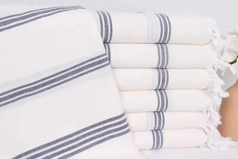 Bachelorette Gifts, Custom Towel, 70x40 Cotton Striped Towel, Turkish Towel Beach, Vegas Bachelorette Party Favors, Boyfriend Christmas Gift - 1