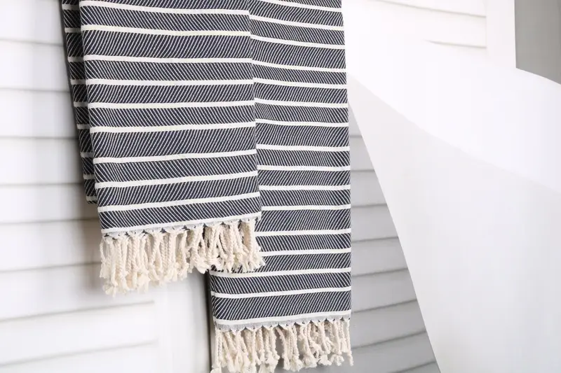 Hammam towel, Soft towel, 70x40 Bamboo Herringbone Towel, Mother Of The Groom Gift, Luxury Turkish beach towel for summer vacation, Thin towel - 8