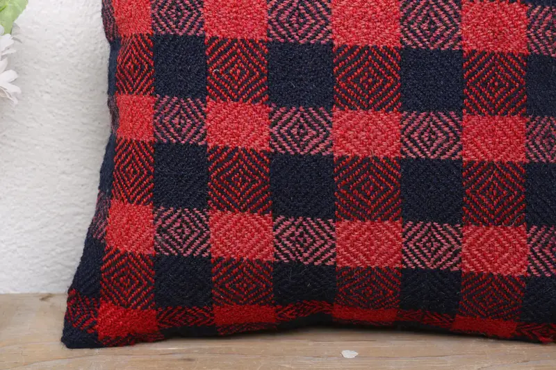 Interior Designer Pillow, Armchair Pillow Sham, Cushion, 12x12 Red Cushion Case, Decorative Throw Pillow, Gift Pillow, Boho Pillow - 3