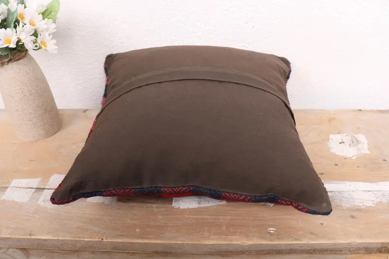 Interior Designer Pillow, Armchair Pillow Sham, Cushion, 12x12 Red Cushion Case, Decorative Throw Pillow, Gift Pillow, Boho Pillow - 7