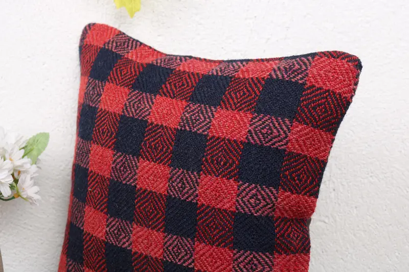 Interior Designer Pillow, Armchair Pillow Sham, Cushion, 12x12 Red Cushion Case, Decorative Throw Pillow, Gift Pillow, Boho Pillow - 5