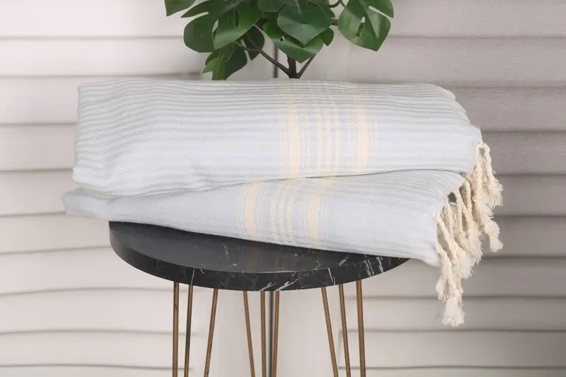 Small Towel, Summer Towel, Small Bath Towels, Bathroom Towels, Custom Turkish Towel, 40x18 Cotton Striped Towel, Gifts For Him, Monogram Hand Towel - 3
