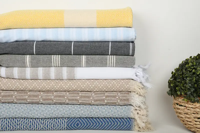 Turkish Beach Towel Monogram, 70x40 Cotton Set of 10 Towel, Turkish towel, Custom Towel, Boyfriend Christmas Gift, Personalized Beach Towel - 3