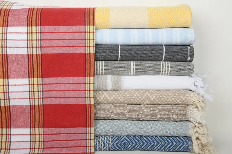Turkish Beach Towel Monogram, 70x40 Cotton Set of 10 Towel, Turkish towel, Custom Towel, Boyfriend Christmas Gift, Personalized Beach Towel - 1