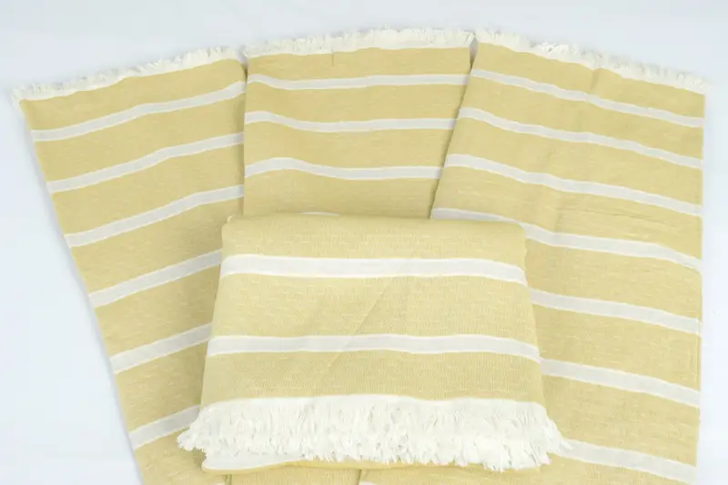 Custom Wedding Gifts, Bridal Shower Gift, Turkish Bedcover, Gift For Bride, Aesthetic Blanket, Bachelorette Party Favors, 96x84 Cotton Striped Towel - 5