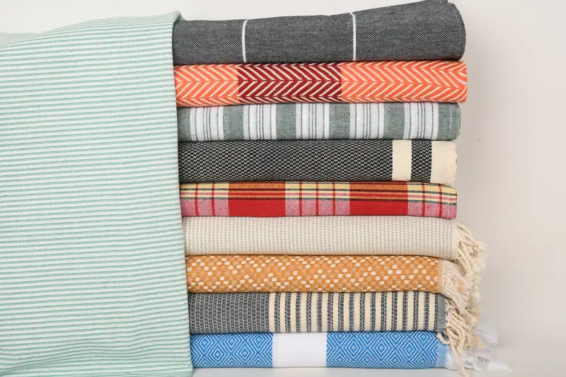 Travel towel, 70x40 Cotton Set of 10 Towel, Wedding Gifts Towel, Valentines Day Gift Idea, Bachelorette Beach Towel, Turkish beach towel - 1