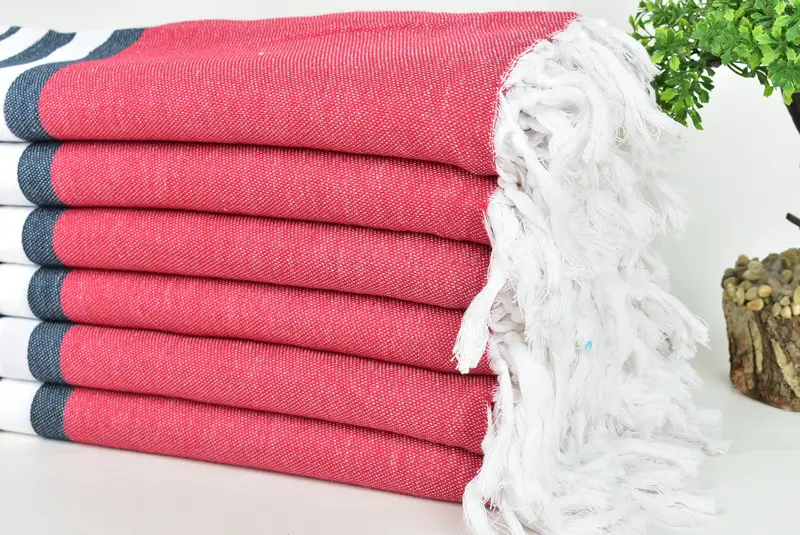 Housewarming Gift, Sand-resistant towel, Monogram Beach Towel, Birthday Gift, 70x40 Cotton Striped Towel, Fringed Turkish peshtemal beach towel USA - 3