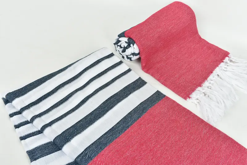 Housewarming Gift, Sand-resistant towel, Monogram Beach Towel, Birthday Gift, 70x40 Cotton Striped Towel, Fringed Turkish peshtemal beach towel USA - 7
