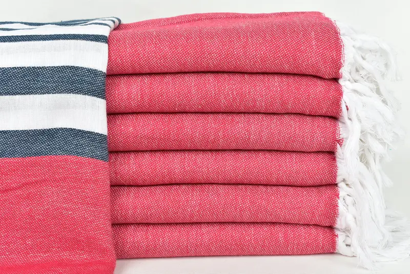 Housewarming Gift, Sand-resistant towel, Monogram Beach Towel, Birthday Gift, 70x40 Cotton Striped Towel, Fringed Turkish peshtemal beach towel USA - 1