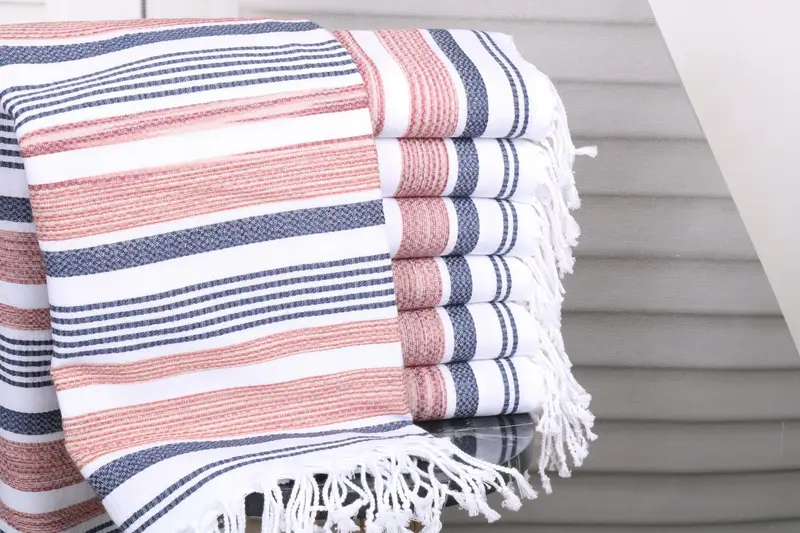 70x40 Cotton Striped Towel, Bachelorette Gifts, Bachelorette Party Gift, Florida Bachelorette Party Favors, Lightweight towel, Valentines Gift - 1