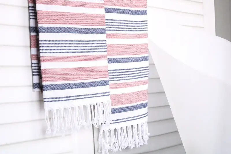 70x40 Cotton Striped Towel, Bachelorette Gifts, Bachelorette Party Gift, Florida Bachelorette Party Favors, Lightweight towel, Valentines Gift - 8
