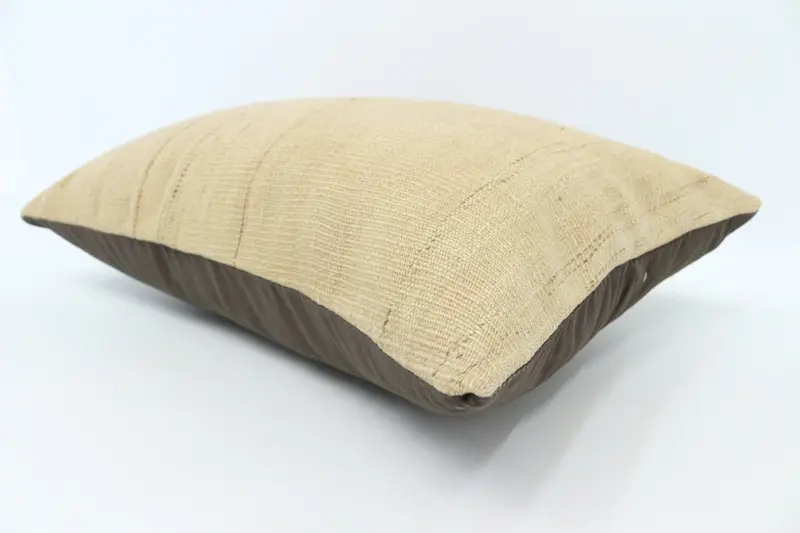 Boho Pillow, Pillow Case, Handwoven Pillow Cover Cushion Case, Throw Kilim Pillow, Pillow for Couch, 16x24 Beige Cushion Cover - 6