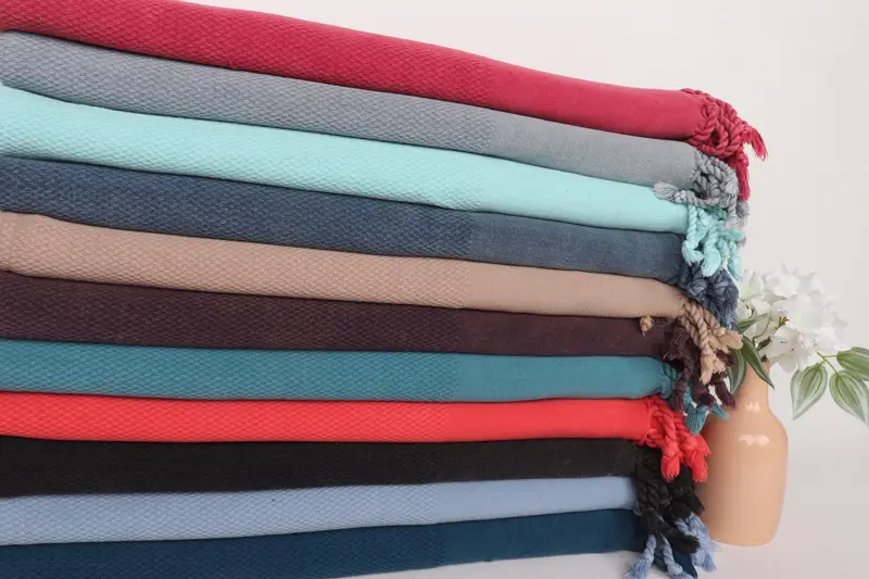 Soft towel, Christmas Favors, Custom Gift, Cotton towel, 70x32 Cotton Geometric Stonewashed Towel, Quick-dry travel peshtemal towel, Organic Towel - 2