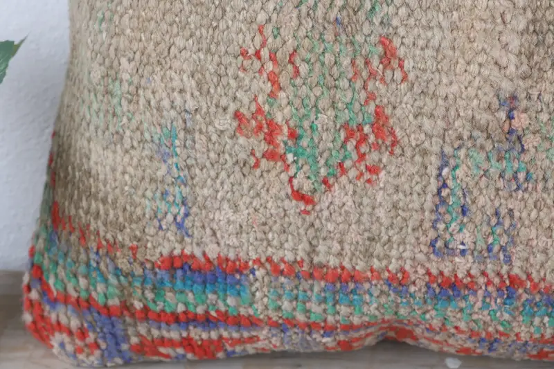 Pillow Cover, Boho Pillow, Gift Pillow, Office Chair Pillow Sham, Sofa Pillow Cover, Boho Pillow Sham Cover, 16x16 Beige Pillow - 3