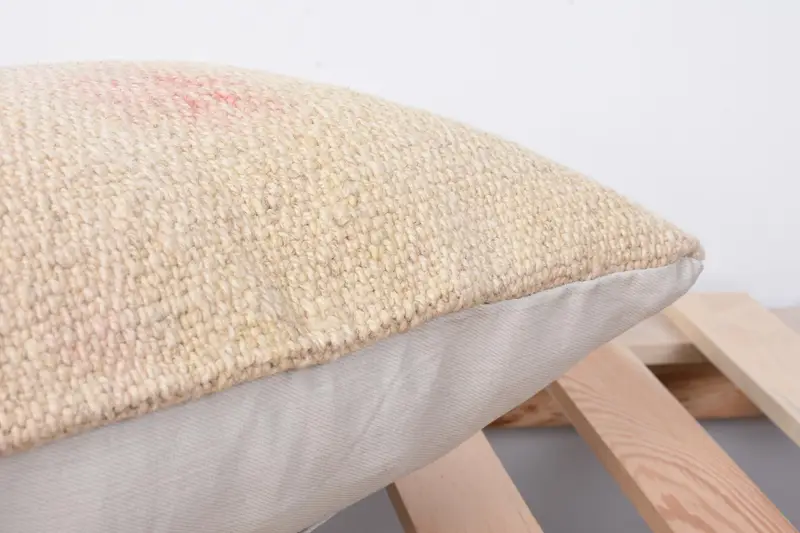 12x24 Beige Pillow Case, Vintage Kilim Pillow, Throw Kilim Pillow, Cushion, Outdoor Throw Cushion Case, Colorful Pillow Cover, Kilim Pillow - 7