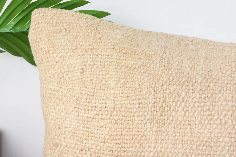 12x24 Beige Pillow Case, Vintage Kilim Pillow, Throw Kilim Pillow, Cushion, Outdoor Throw Cushion Case, Colorful Pillow Cover, Kilim Pillow - 2