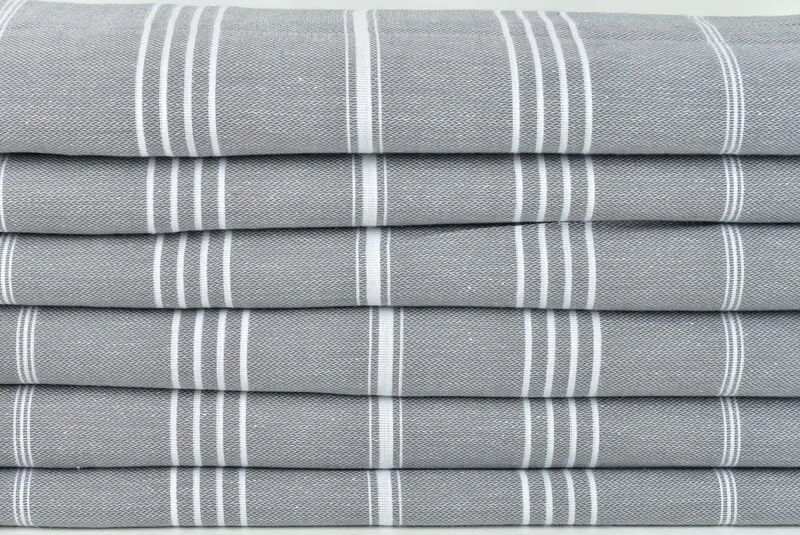 Throw Blanket, Best Friend Wedding Gift, Boyfriend Gift, Organic Beach Blanket, Personalized Gifts, Bachelorette Gifts, 88x60 Cotton Striped Towel - 2