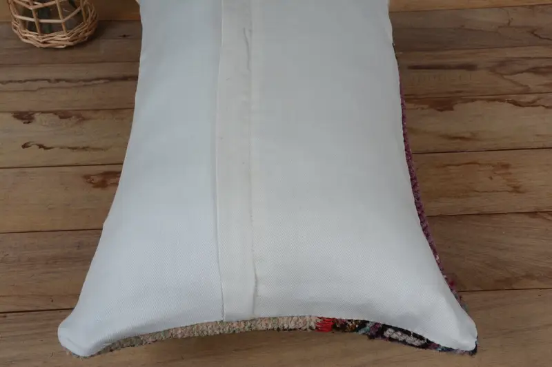 12x20 Purple Pillow Sham, Gift Pillow, Vintage Pillow, Turkish Corner Pillow, Retro Cushion, Vintage Kilim Pillow, Pillow Cover, Patio Cushion Cover - 6