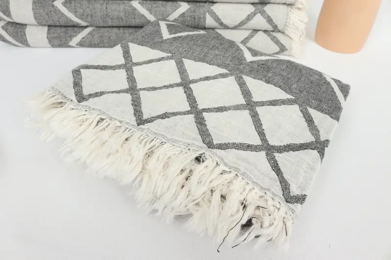 Custom Wedding Gift, 64x36 Cotton Geometric Towel, Turkish bath towel, Personalized Turkish Towel, Mother Of The Groom Gift, Beach Towel Monogram - 6