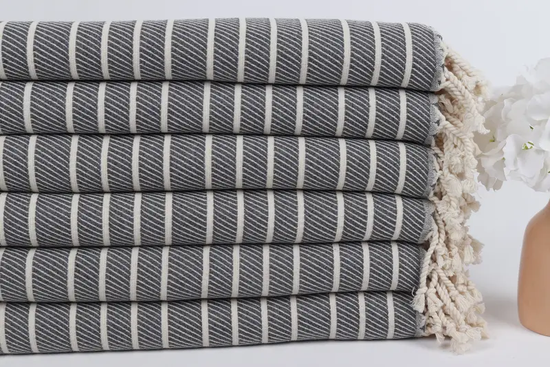 Gift Towel, Peshtemal Towel, 70x40 Bamboo Herringbone Towel, Beach Towel Gift, Custom Wedding Gift, Halloween Bachelorette Party Favors - 3