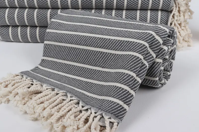 Gift Towel, Peshtemal Towel, 70x40 Bamboo Herringbone Towel, Beach Towel Gift, Custom Wedding Gift, Halloween Bachelorette Party Favors - 4