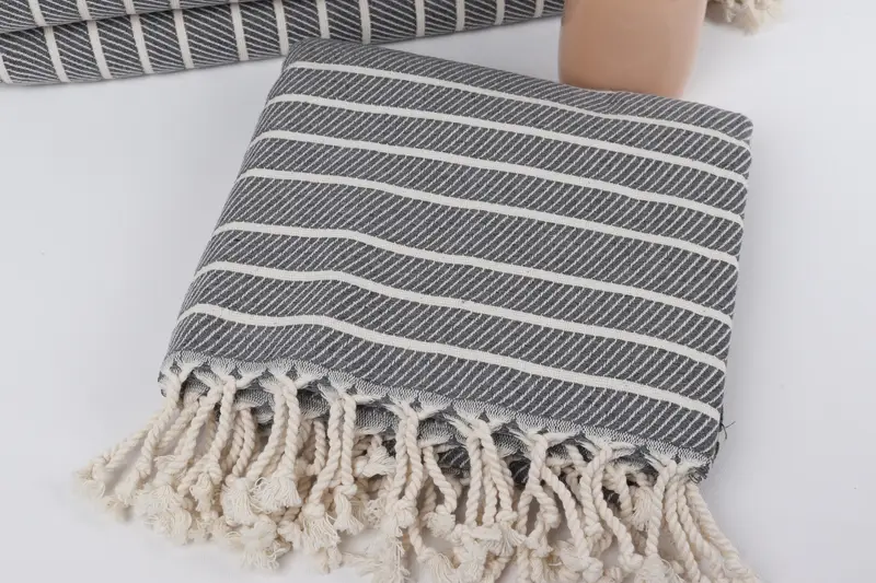 Gift Towel, Peshtemal Towel, 70x40 Bamboo Herringbone Towel, Beach Towel Gift, Custom Wedding Gift, Halloween Bachelorette Party Favors - 5