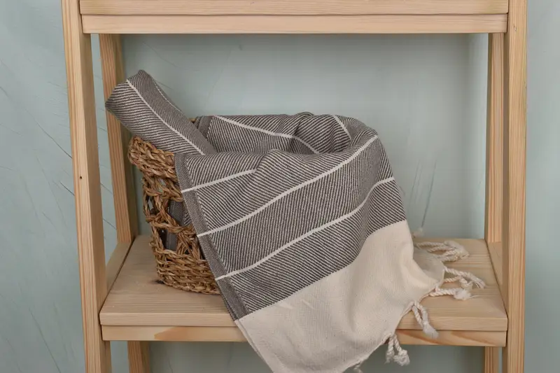 Personalized Gift, Personalized Home Gift Wedding, Wedding Favors, 36x16 Cotton Striped Towel, Personalized Kitchen Towel, Wedding Shower Gift - 4