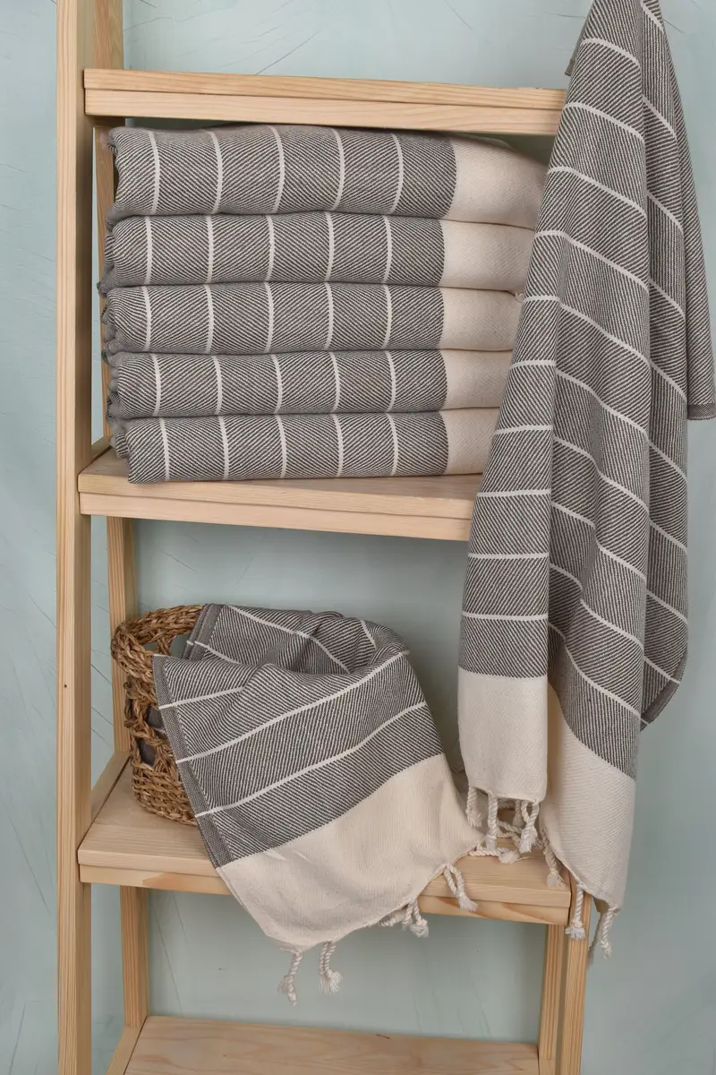 Personalized Gift, Personalized Home Gift Wedding, Wedding Favors, 36x16 Cotton Striped Towel, Personalized Kitchen Towel, Wedding Shower Gift - 3