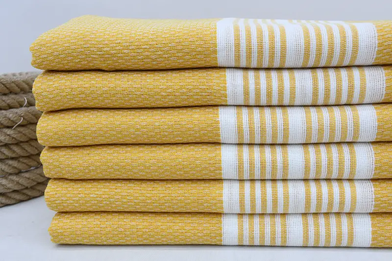 Monogrammed Beach Towel, Handmade Turkish hammam towel, 70x40 Cotton Striped Towel, Memorial Gift, Yoga Towel, Organic Turkish towel, Gifts For Him - 2