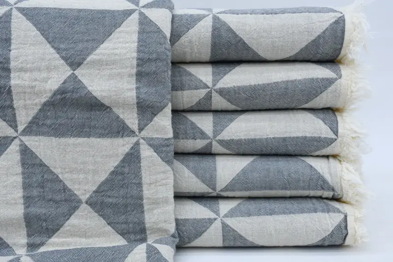 Large Turkish Towel, Soft and absorbent Turkish towel, 70x40 Cotton Geometric Towel, Bridesmaid Proposal Gift, Travel towel, Fouta towel - 2