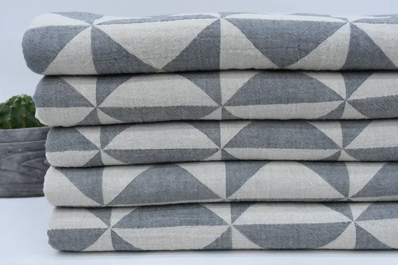 Large Turkish Towel, Soft and absorbent Turkish towel, 70x40 Cotton Geometric Towel, Bridesmaid Proposal Gift, Travel towel, Fouta towel - 4