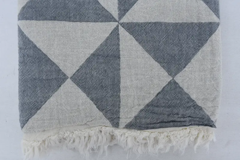 Large Turkish Towel, Soft and absorbent Turkish towel, 70x40 Cotton Geometric Towel, Bridesmaid Proposal Gift, Travel towel, Fouta towel - 7