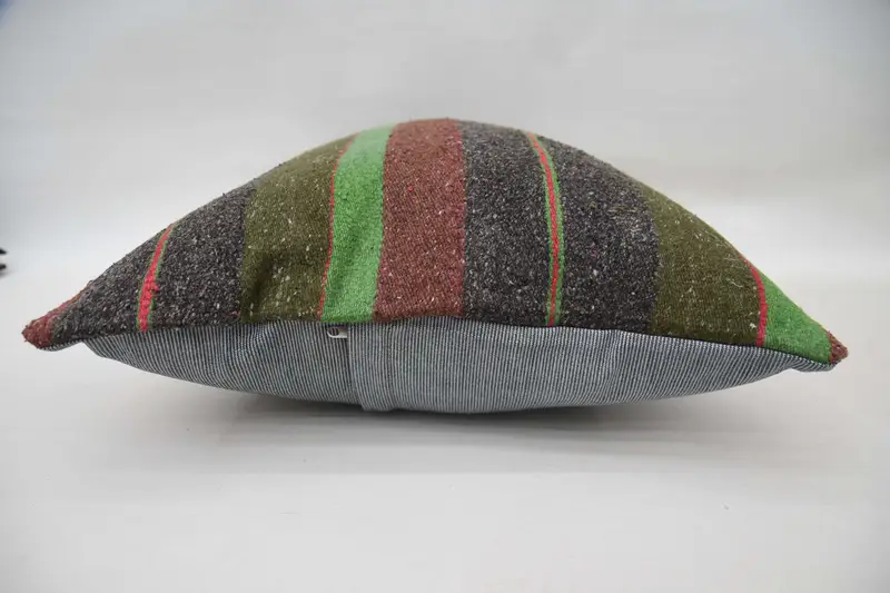 20x28 Green Cushion Case, Personalized Gift Pillow Pillow, Cushion Cover, Vintage Pillow, Boho Pillow, Vintage Pillow Case, Handmade Kilim Cushion - 6
