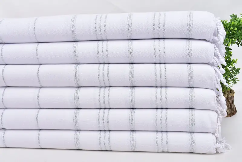 Düğün günü için hediye, küçük havlu, 40x24 pamuklu çizgili havlu, spa havlu, bekarlık partisi, mutfak havlu, Türk çay havlu, düğün iyilikleri - 3
