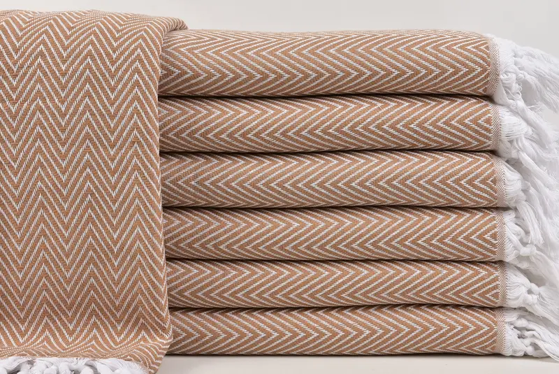 Organic Beach Blanket, 96x80 Cotton Chevron Towel, Bride Gift, Bridal Shower Gift, Wedding Favors, Bachelorette Party Items, Custom Blanket - 1