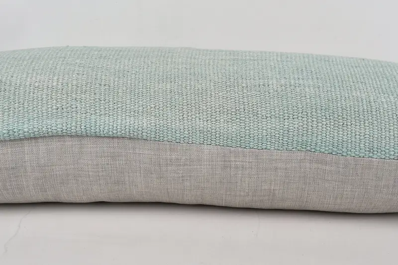 Ethnical Kilim Rug Pillow, Kilim Pillow Cover, Turkish Kilim Pillow, Crochet Pattern Pillow Sham, Pillow, 16x36 Gray Pillow Sham - 5