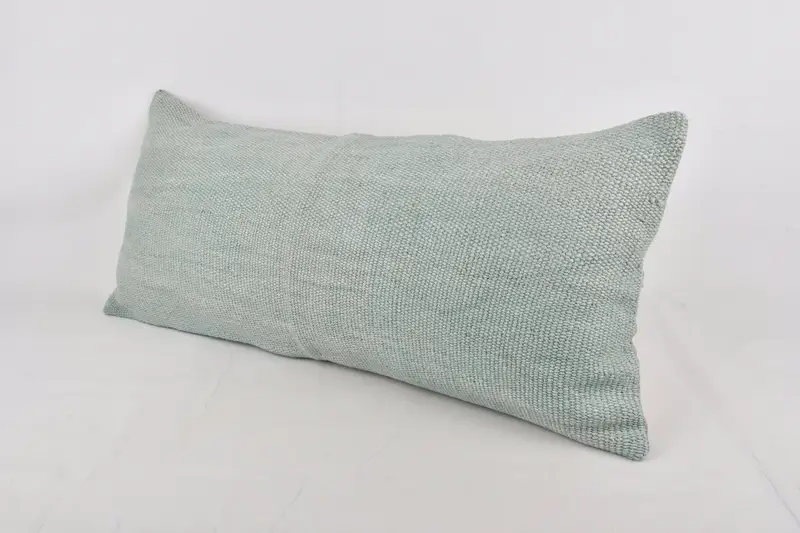Ethnical Kilim Rug Pillow, Kilim Pillow Cover, Turkish Kilim Pillow, Crochet Pattern Pillow Sham, Pillow, 16x36 Gray Pillow Sham - 3