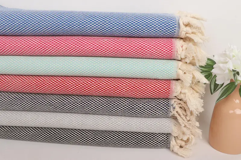 Hammam towel, Cotton towel, 70x40 Cotton Polka Dot Towel, Organic towel, Cancun Bachelorette Party Gift Ideas, Employee Gifts, Summer Towel - 2