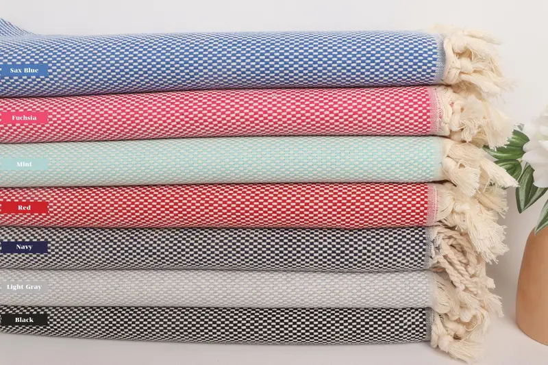 Hammam towel, Cotton towel, 70x40 Cotton Polka Dot Towel, Organic towel, Cancun Bachelorette Party Gift Ideas, Employee Gifts, Summer Towel - 1