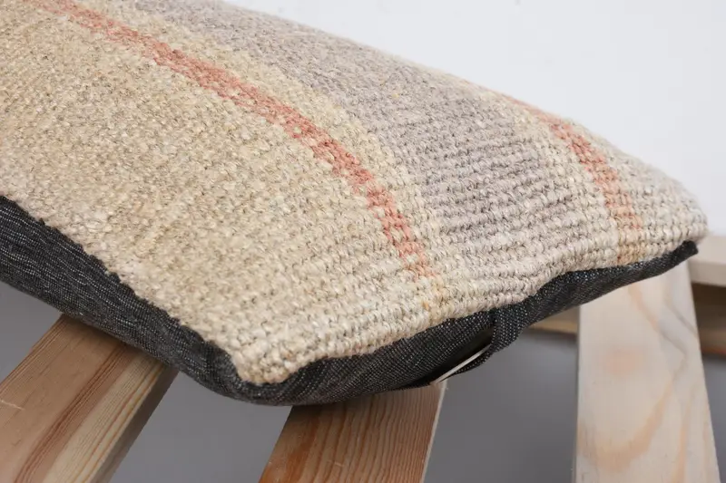 Throw Kilim Pillow, Cushion, Kilim Pillow, Custom Pillow Case, Neutral Throw Pillow Sham, 8x16 Beige Cushion, Vintage Pillow, Pillow for Couch - 7